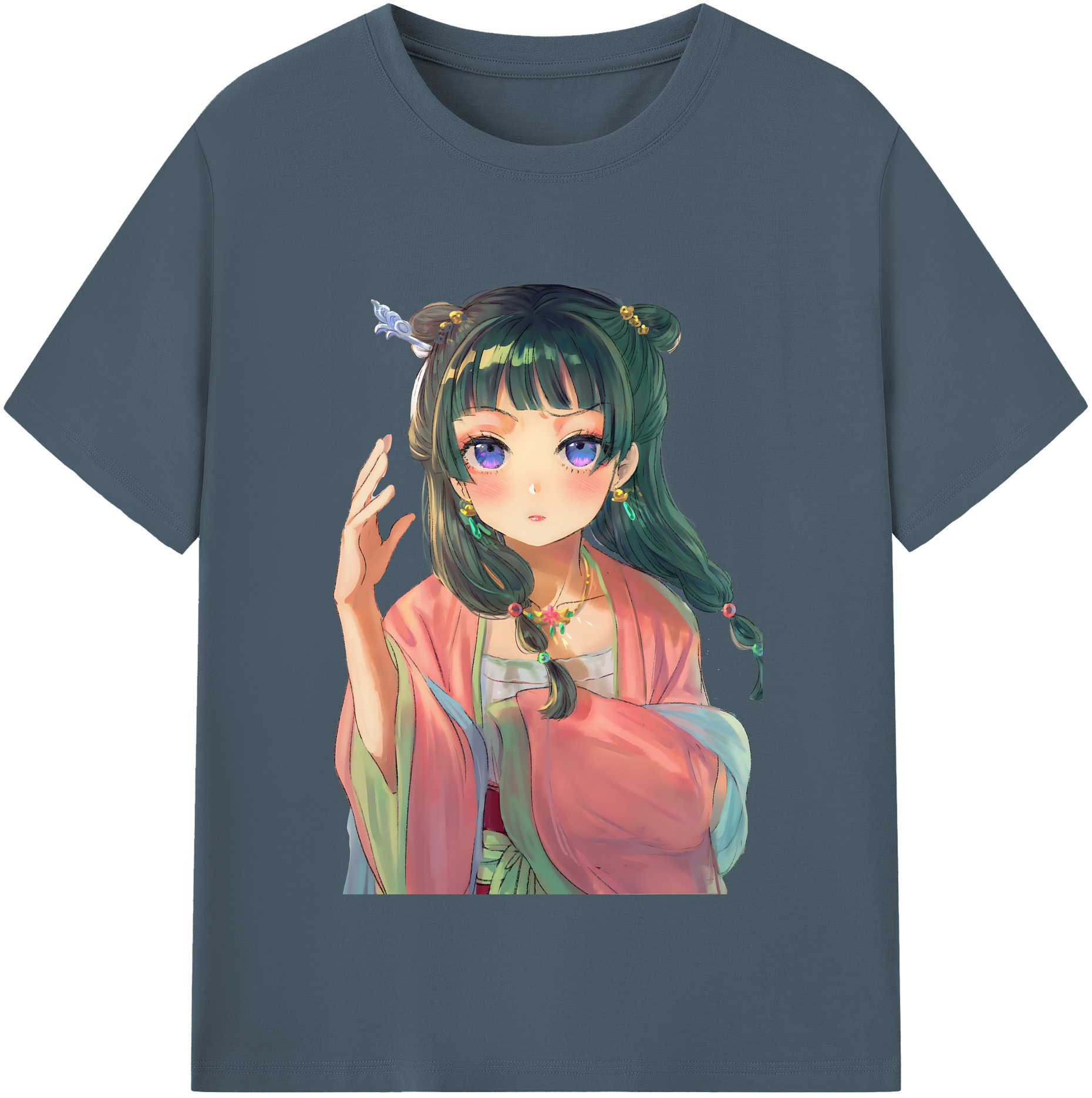（画像用） 薬屋のひとりごと The Apothecary Diaries 綿100％半袖Tシャツ（フロントプリント）